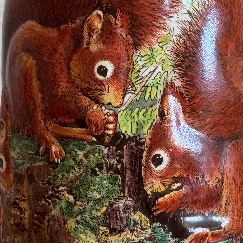 Vintage Gerz Beer Stein with Squirrels